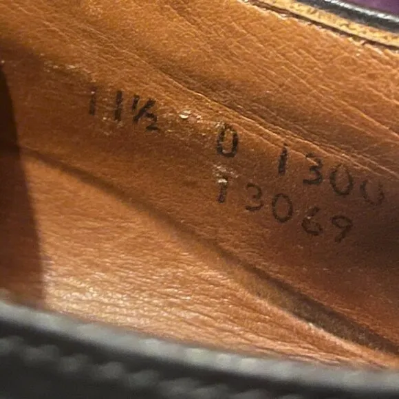 Allen Edmonds Berkeley oxford shoes 11.5 black leather split toe
