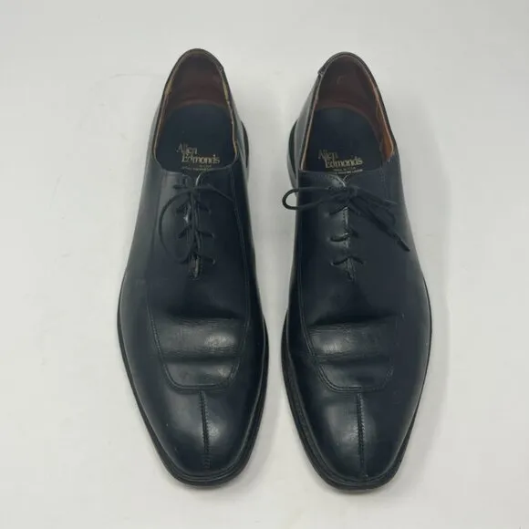Allen Edmonds Berkeley oxford shoes 11.5 black leather split toe