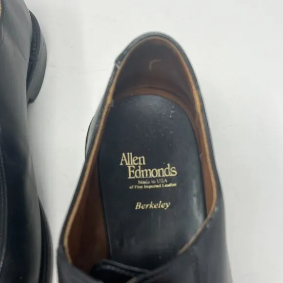 Allen Edmonds Berkeley oxford shoes 11.5 black leather split toe