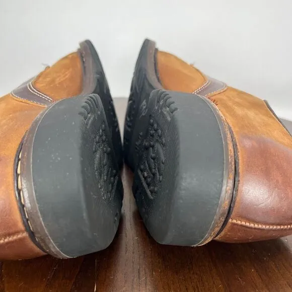 Allen Edmonds Berkshire Shoes Men's 7.5D Brown Leather Distressed Oxford Dress‎