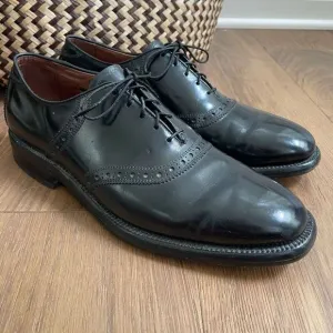 Allen Edmonds Black Leather Polo Shelton Oxford Dress Shoes Mens $425 8