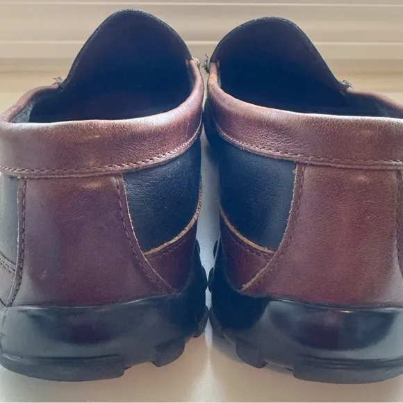Allen Edmonds Boulder Venetian Driving Moccasins Black Brown Shoes Mens Sz 11.5
