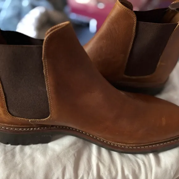 Allen Edmonds brown suede boots