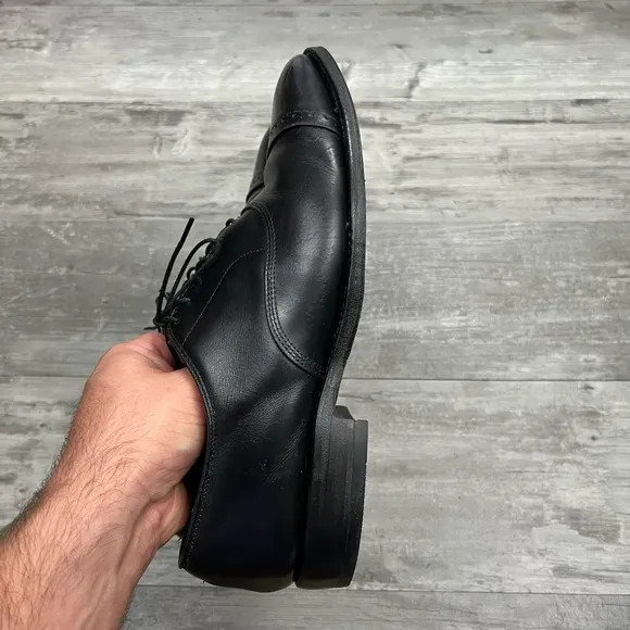 Allen Edmonds Byron Black Cap-Toe Oxfords Dress Shoes 9 D