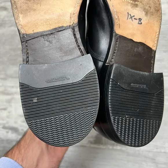 Allen Edmonds Byron Black Cap-Toe Oxfords Dress Shoes 9 D