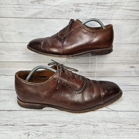 Allen Edmonds Cornwallis Brown Oxford Shoes Size 10.5 Dress Shoes