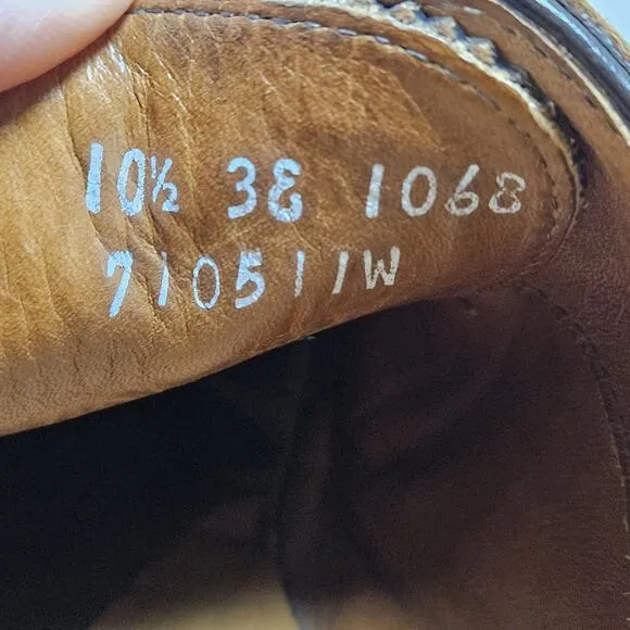 Allen Edmonds Cornwallis Brown Oxford Shoes Size 10.5 Dress Shoes