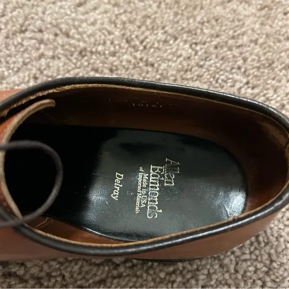 Allen Edmonds Delray Brown Leather Dress Shoes Men’s Size 10.5 D 10161