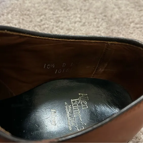 Allen Edmonds Delray Brown Leather Dress Shoes Men’s Size 10.5 D 10161