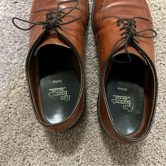 Allen Edmonds Delray Brown Leather Dress Shoes Men’s Size 10.5 D 10161