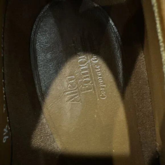 Allen Edmonds Flatiron Dress Shoes Brown Leather Men's Size 9.5 D