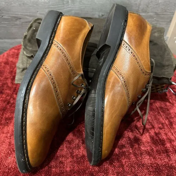 Allen Edmonds Flatiron Dress Shoes Brown Leather Men's Size 9.5 D