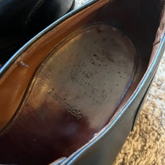 Allen Edmonds Lauderdale black oxford dress shoes