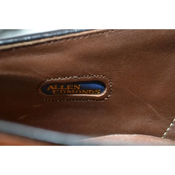 Allen Edmonds MacNeil 9157 Brown Shell Leather Wingtip Derby Shoes Size 11.5 B