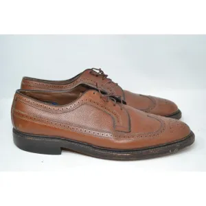 Allen Edmonds MacNeil 9157 Brown Shell Leather Wingtip Derby Shoes Size 11.5 B