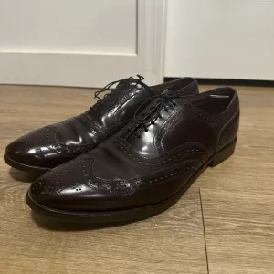 Allen Edmonds McAllister Wingtip Oxblood Dress Shoes, Size 13