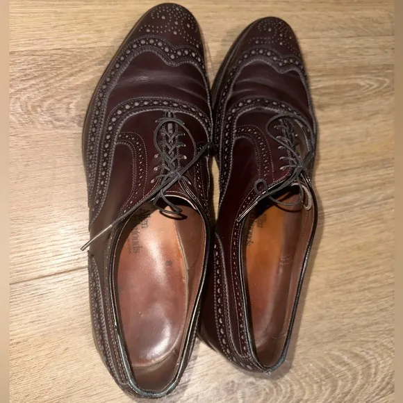 Allen Edmonds McAllister Wingtip Oxblood Dress Shoes, Size 13