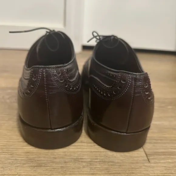 Allen Edmonds McAllister Wingtip Oxblood Dress Shoes, Size 13