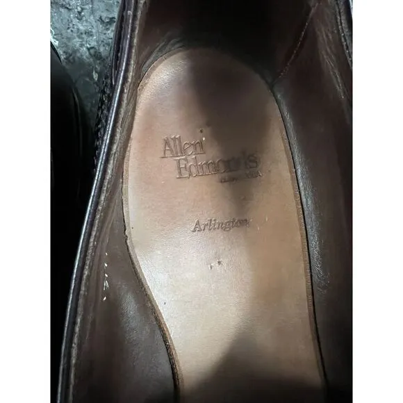Allen Edmonds Men's Arlington Wing Tip Burgundy Tasseled Dress Shoes Sz 14 A