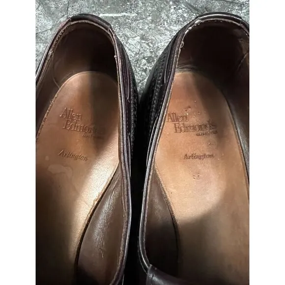 Allen Edmonds Men's Arlington Wing Tip Burgundy Tasseled Dress Shoes Sz 14 A
