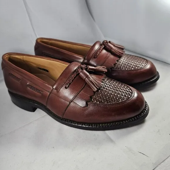 Allen Edmonds Men's Cody Chili/ Weav  Leather Dress Shoes Size 6E Made In U.S.A