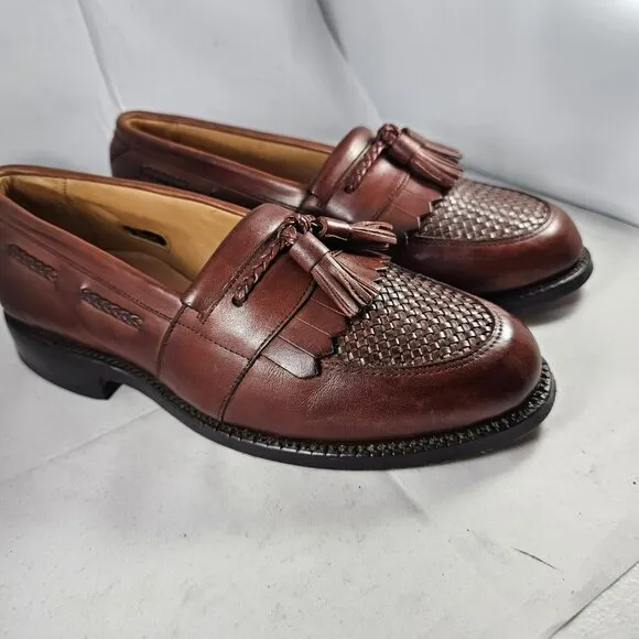 Allen Edmonds Men's Cody Chili/ Weav  Leather Dress Shoes Size 6E Made In U.S.A