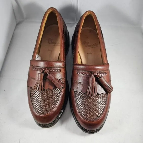 Allen Edmonds Men's Cody Chili/ Weav  Leather Dress Shoes Size 6E Made In U.S.A