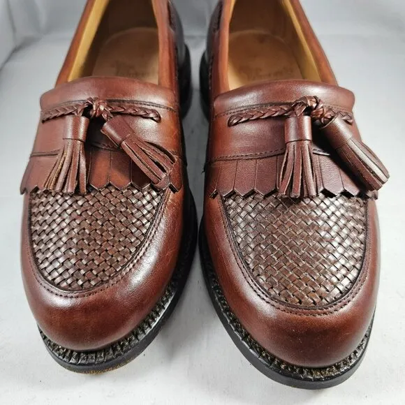 Allen Edmonds Men's Cody Chili/ Weav  Leather Dress Shoes Size 6E Made In U.S.A