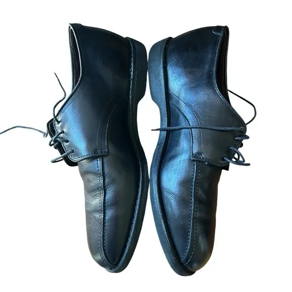 Allen Edmonds Mens Road Warrior Black Leather Dress Shoes‎ Lace Up Size 10