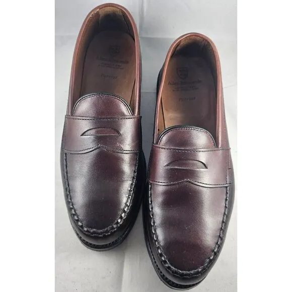 Allen Edmonds Men's Shoe Walden Penny Patroit Loafers Burgundy Size 6