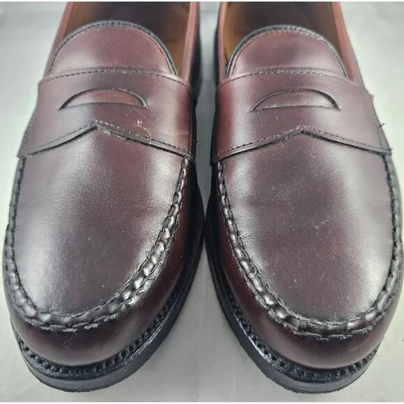 Allen Edmonds Men's Shoe Walden Penny Patroit Loafers Burgundy Size 6