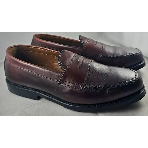 Allen Edmonds Men's Shoe Walden Penny Patroit Loafers Burgundy Size 6