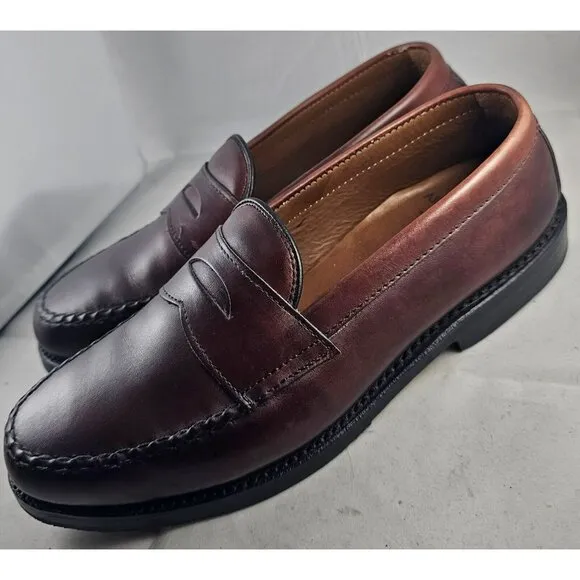 Allen Edmonds Men's Shoe Walden Penny Patroit Loafers Burgundy Size 6