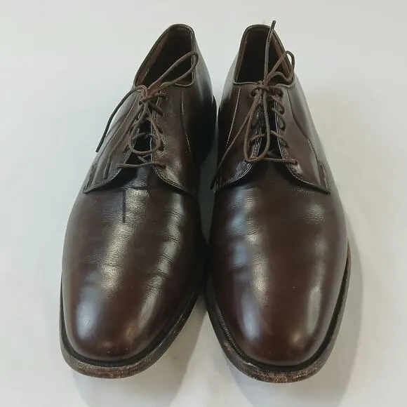Allen Edmonds Shoes Mens US 11 C Bristol Plain Toe Derbys Mahogony Brown $425