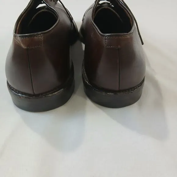 Allen Edmonds Shoes Mens US 11 C Bristol Plain Toe Derbys Mahogony Brown $425