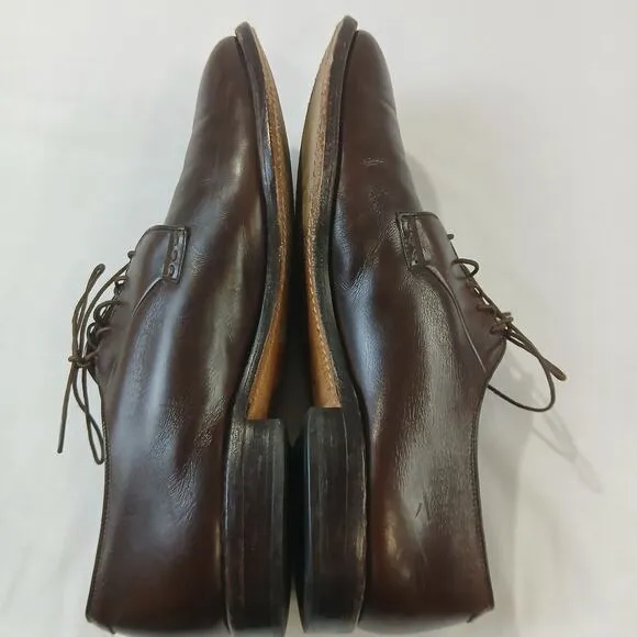 Allen Edmonds Shoes Mens US 11 C Bristol Plain Toe Derbys Mahogony Brown $425
