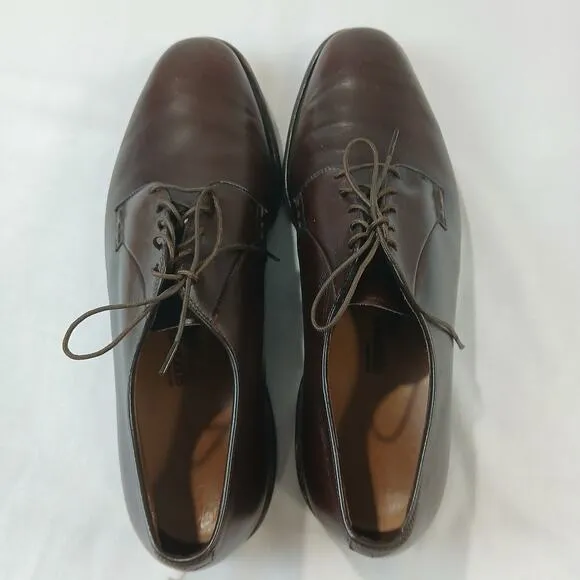 Allen Edmonds Shoes Mens US 11 C Bristol Plain Toe Derbys Mahogony Brown $425
