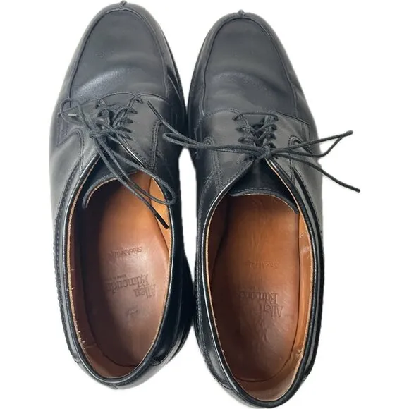 Allen Edmonds Stockbridge Black Leather Lace Up Split Toe Dress Shoes 11 D