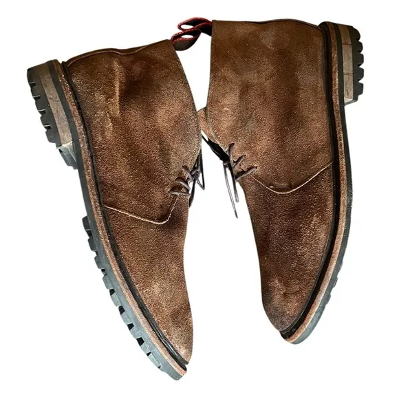 Allen Edmonds surrey weatherproof suede Chukka laced boots men 11 durable rugged