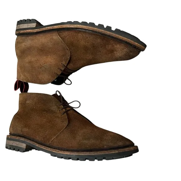 Allen Edmonds surrey weatherproof suede Chukka laced boots men 11 durable rugged