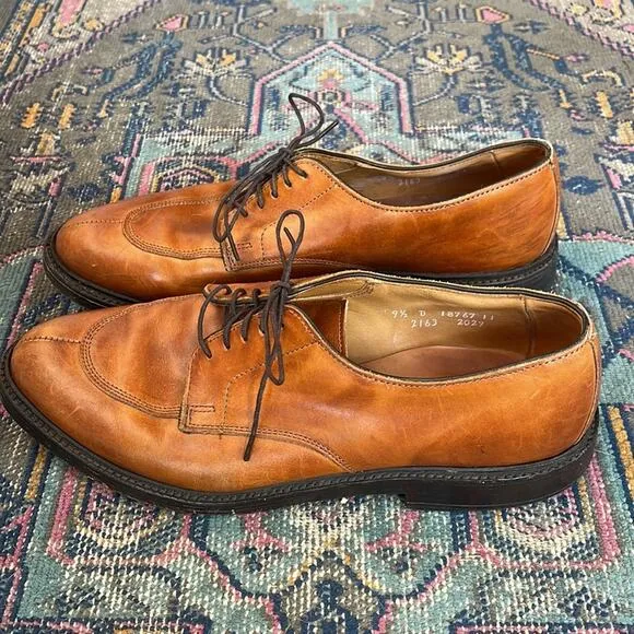 Allen Edmonds Walton leather lace up dress shoes sz 9.5 D
