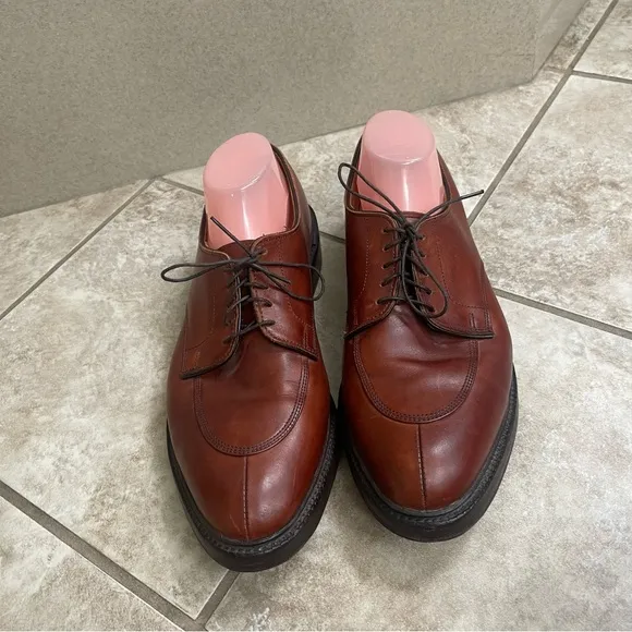 Allen Edmonds Walton Oxfords Dress Shoes Mens Size 11D Brown Leather Split Toe