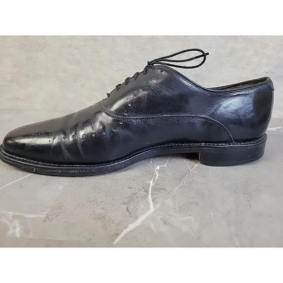 Allen Edmonds Weybridge Black‎ Oxfords Wingtip Dress Mens Shoes Size 11.5 A