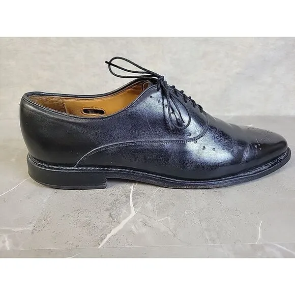 Allen Edmonds Weybridge Black‎ Oxfords Wingtip Dress Mens Shoes Size 11.5 A