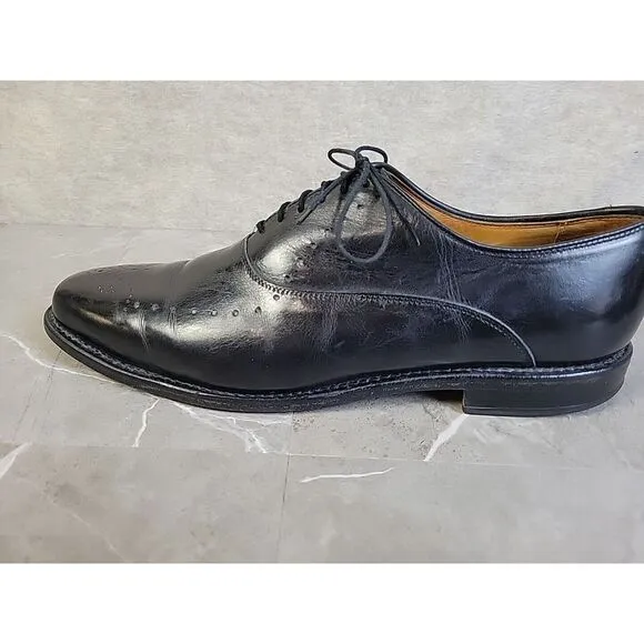 Allen Edmonds Weybridge Black‎ Oxfords Wingtip Dress Mens Shoes Size 11.5 A