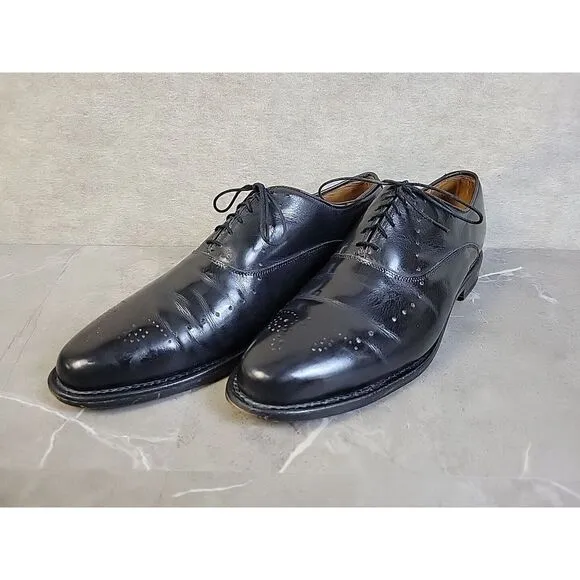 Allen Edmonds Weybridge Black‎ Oxfords Wingtip Dress Mens Shoes Size 11.5 A