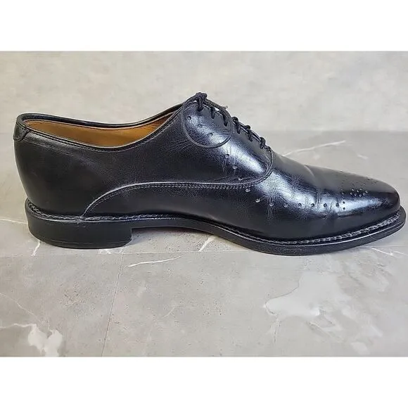Allen Edmonds Weybridge Black‎ Oxfords Wingtip Dress Mens Shoes Size 11.5 A