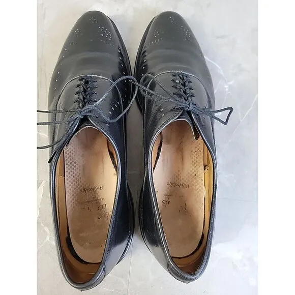 Allen Edmonds Weybridge Black‎ Oxfords Wingtip Dress Mens Shoes Size 11.5 A