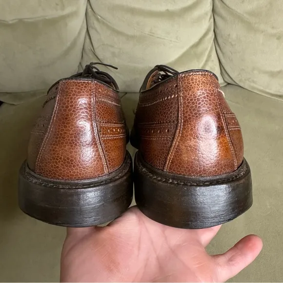 Allen Edmonds WingTip Macneil 11.5 B brown leather 08688