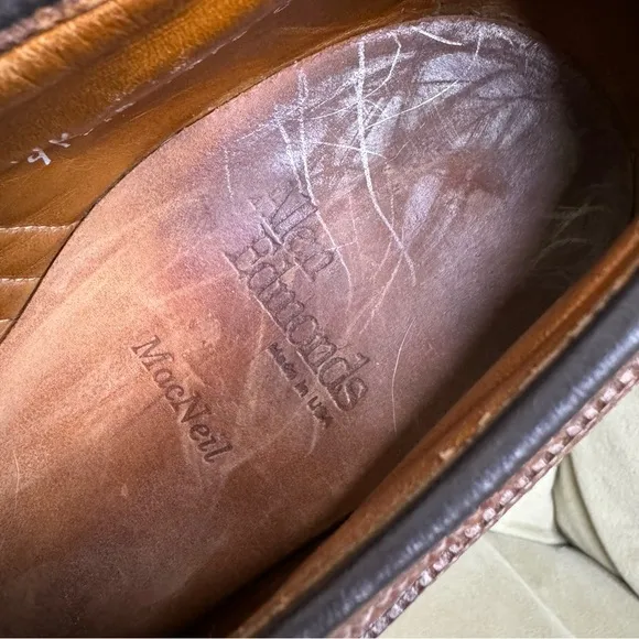 Allen Edmonds WingTip Macneil 11.5 B brown leather 08688